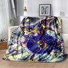 Dark Magician Cartoon Anime Throws Blanket Kids Super Soft Cute Blankt for Travel Couch Picnic Bed Flannel Blanket Birthday Gift