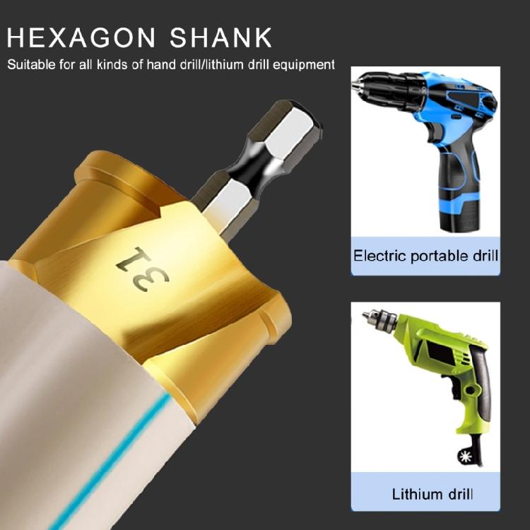 Lifting Stepped Drill Water Pipe Expansion Repair Drill Bit 20 25 32mm Multifunctional Hexagonal Shank Hole Opening