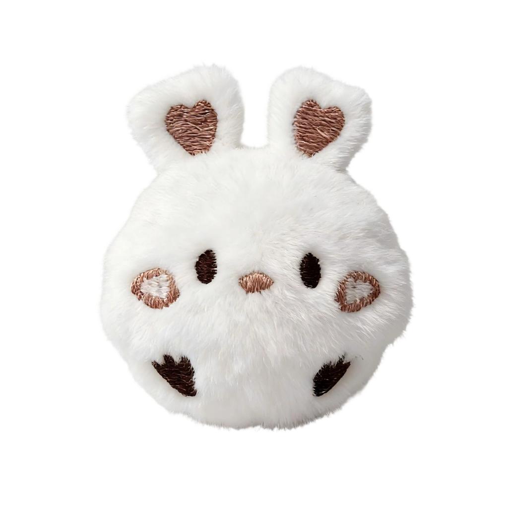 Peluche a forma di palla spinosa con denti, giocattolo elastico in peluche