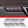 For Jaguar XJ 2010-19 Seat Memory Button Decoration Sticker Stainless Steel 8PCS