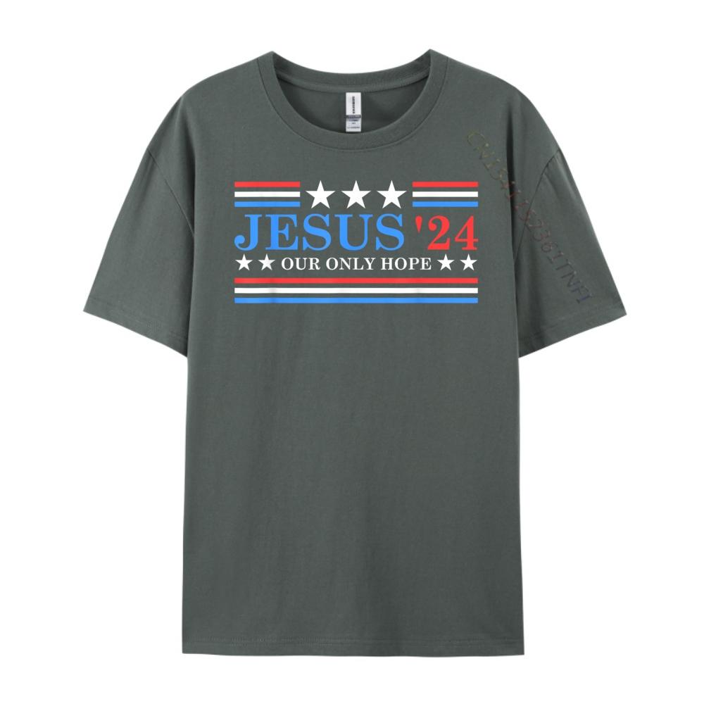 Jesus Christ 2025 President USA Election Political Parody Shirts Graphic Tee Harajuku Camisetas Hombre Happy New Years