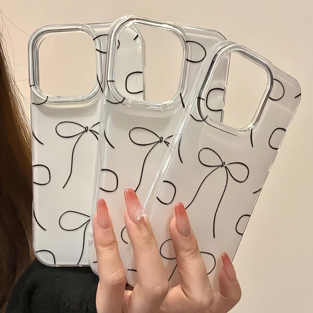 Painted Phone Case for iPhone 12 13 15 16 iPhone 16 12 13 14 15 Pro  14 15 16 Pro Max Coverage Shockproof Anti-Fingerprint Fresh Style Protective Case