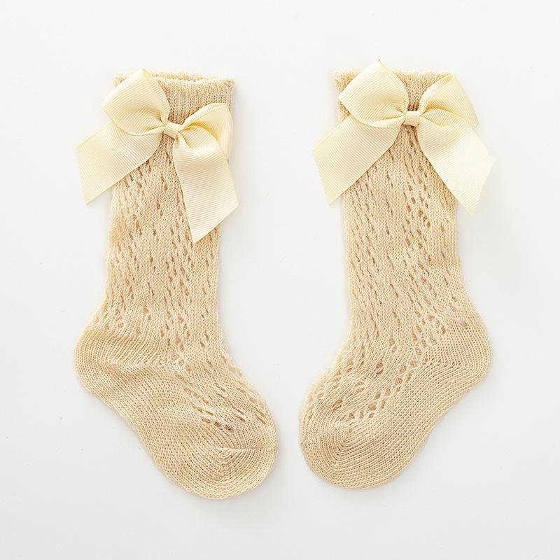 

Super Cute Breathable Mesh Baby Knee-High Socks, 0-6 Months, Gentle Fit M for foot 11-13 cm абрикосовый