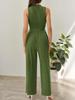 2026 Women's Knit Casual Two-Piece Set: Short Tank Top & Wide-Leg Sports Pants