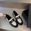 Premium Sense Comfortable Casual British Style Single Shoes Women's Spring and Summer New Retro Style Versatile Round Head Single Shoes Women