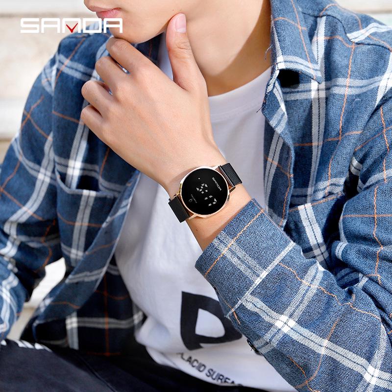 Sanda Waterproof Minimalist Luminous Electronic Watch for Men & Women