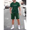 Completo Casual Estivo da Uomo Moda Streetwear da Uomo T-shirt Pantaloncini Set Due Pezzi Abbigliamento Sportivo Leggero Traspirante da Uomo