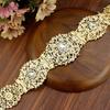 Gold Color Women Waist Belt Bride Wedding Jewelry Crystal Metal Chain Adjustable Length