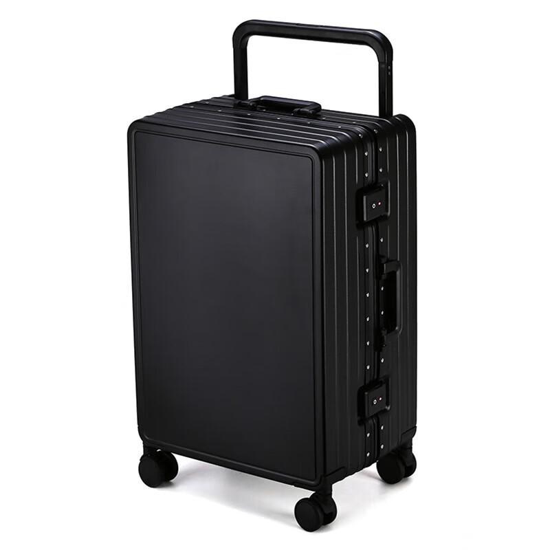 Moncaroni Frosted Texture Aluminum Frame Suitcase 24 Inch