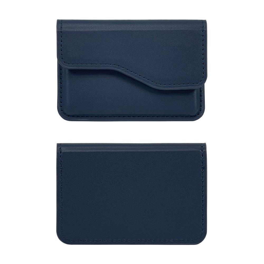 PU Leather Phone Back Magnetic Card Bag Cash Wallet Card Holder Simple Flip Card Case  Male/Famale