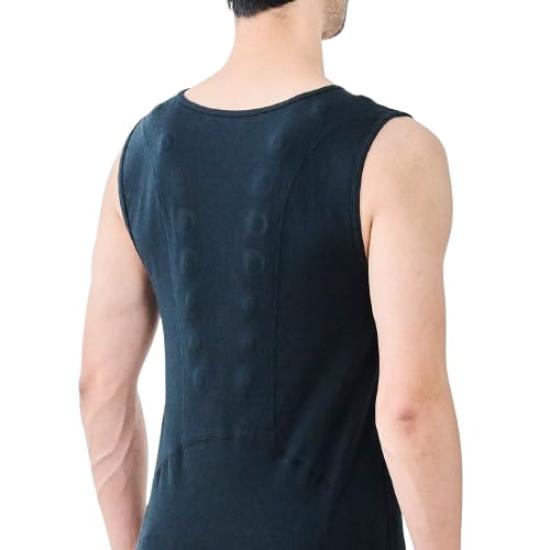 Colantotte MAG Tank Size Compression Sports Top, Black, M, Sleeveless, Wear, Innerwear, Men's, Fitness,