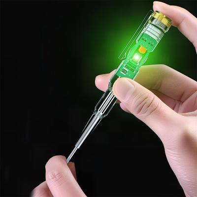 1PC Induzierte Elektrische Tester Stift Schraubendreher Sonde Licht Spannung Tester Detektor AC/DC 70-250V Test stift Elektrische Linie Detektor