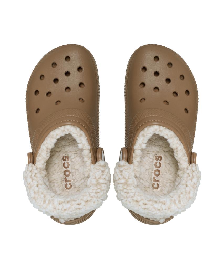 Crocs Classic Fleece Lined Clogs (Fleece Strap) - Sepia / 211396-2Ey