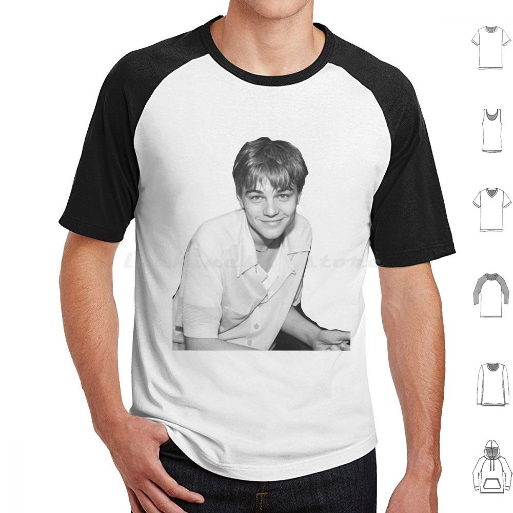 Young Leonardo Dicaprio Smile T Shirt Cotton Men Women DIY Print Leonardo Dicaprio Leonardo Leo Young Leo Titanic Dicaprio 90s