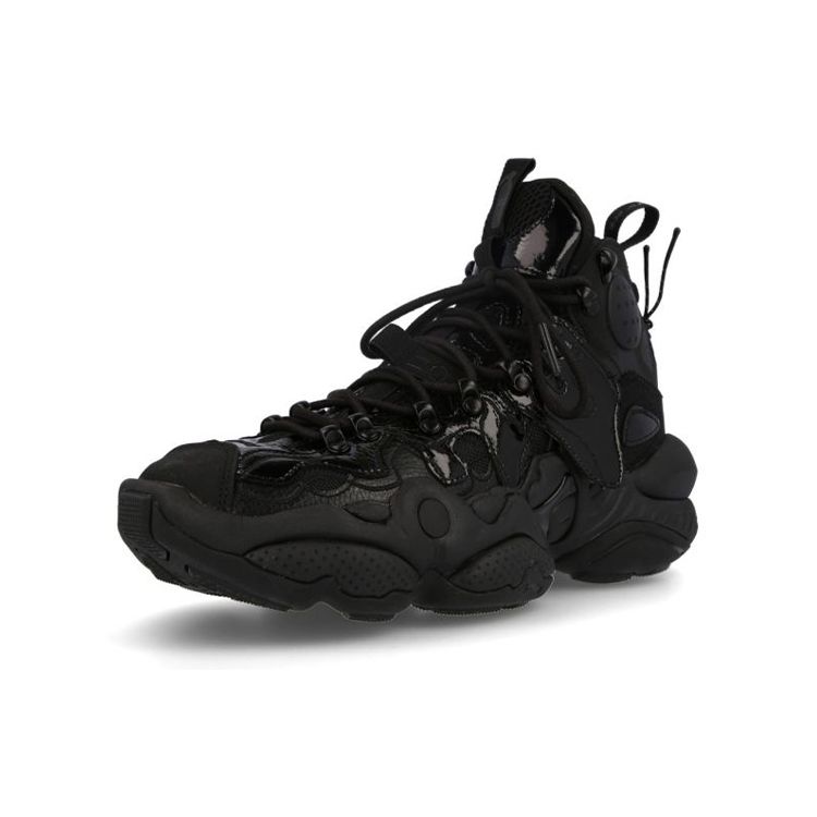 Li Ning Ace High-Top Retro Basketball Shoes Fashion Week Edition Unisex Sneakers Black AGBP091-15