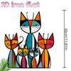 1PC Nordic Style Cute Cartoon Cat Wall Decoration Murals Home Courtyard Garden Art Decoration Hanging Wall Decoration Crafts