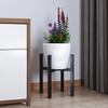 Kraftig Metallväxtställ Mellankrigstidens Moderna Stabilt Design Planterhållare Justerbart Hörn Golvställ Växtdisplay