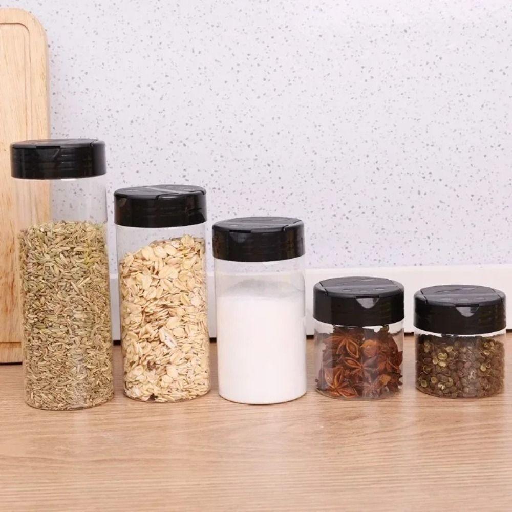 Plastic Seasoning Jar 100/160/250ML Salt Cellar Durable Pepper Shaker  Kitchen