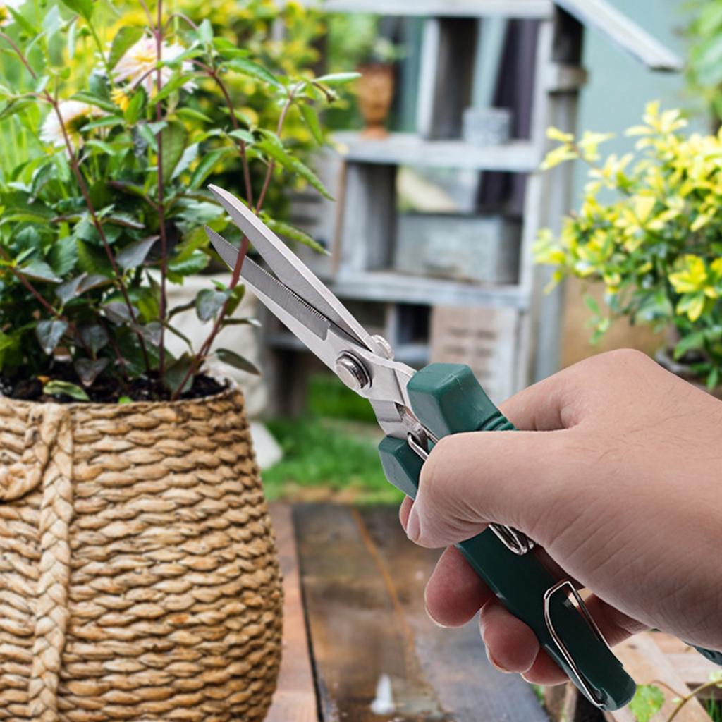 Professional Gardening Pruning Shears Scissors Stainless Steel Blades Ergonomic Handle For Precise Trimming & Plant Care