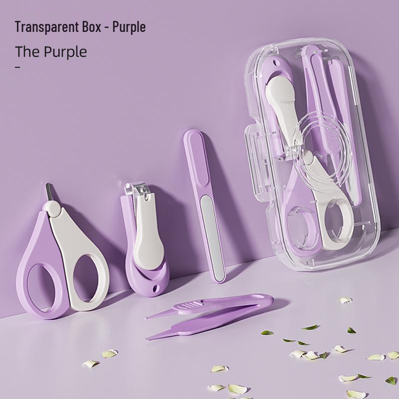 Children's Stainless Steel Nail Clipper Set with File & Small Scissors