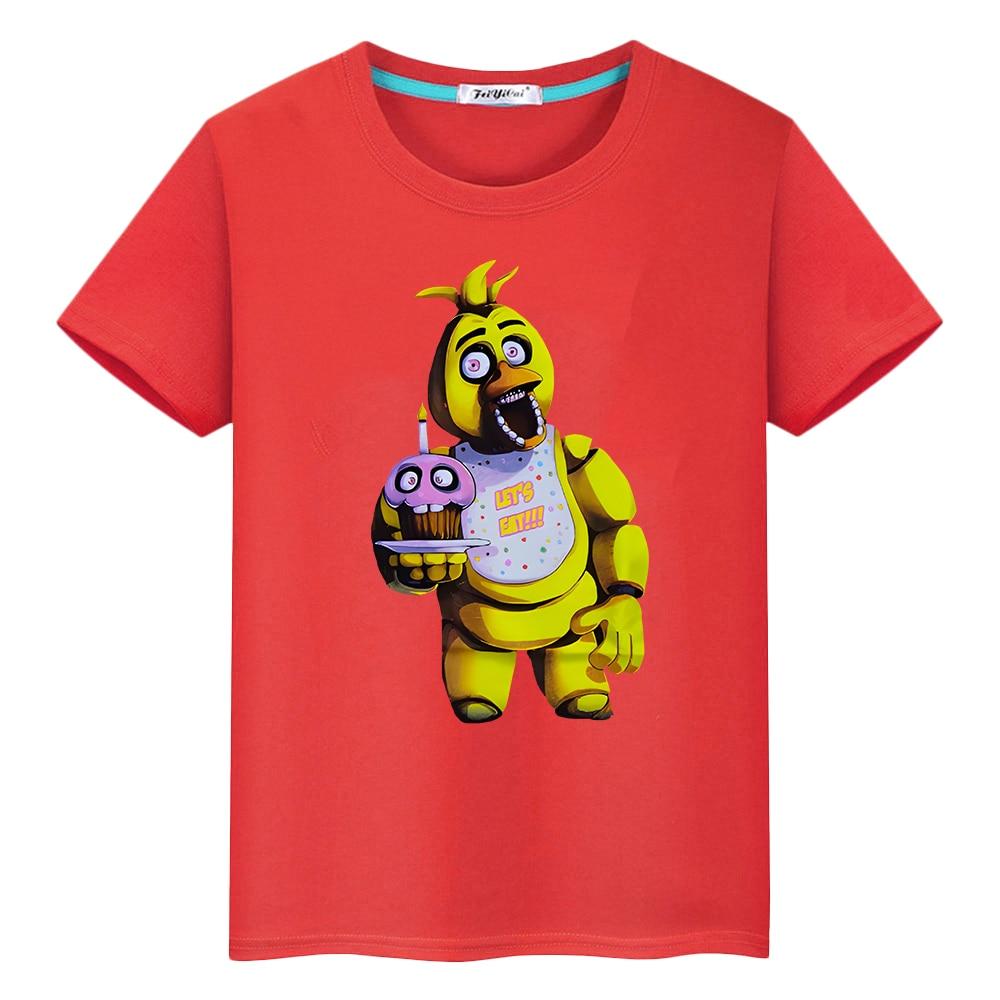 Bear Rabbit Summer Short Tričko ze 100% bavlny Cartoon y2k jednodílné pride tričko chlapec FNAF Anime Trička s potiskem dětské oblečení dívky