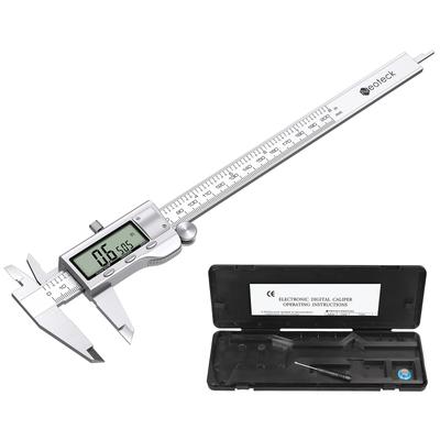 Neoteck 200mm Stainless Steel Digital Caliper with Three Zero Reset for Measuring External and Internal Diameters and Steps Units, Function,