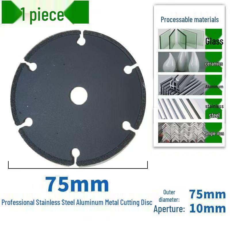 Mini 76mm (3") Angle Grinder Blade: Metal Grinding & Polishing Disc, Cutting Wheel 10mm Arbor.