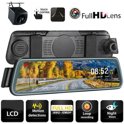 1080P High-definition Car DVR Front Rear Dual Dash Cam 10-Inch Touch Screen Video Recorder Loop