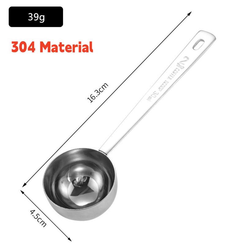 Stainless Steel Coffee Measuring Scoop Food Grade Multi Use Precise Markings for Home Baking Spice Measuring Use