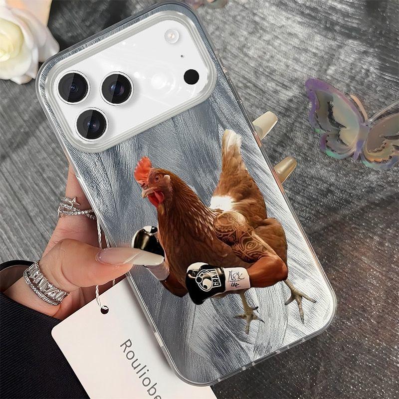 Creative Hard Shell Phone Case for Apple iPhone 13/14/15/16Plus/17Pro by Boxing Rooster
