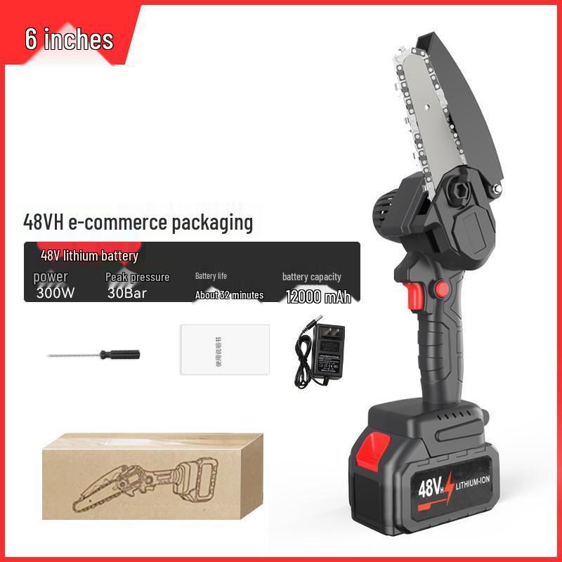 Drujba electrică cu litiu fără fir de mare putere pentru tăierea acasă și în grădină