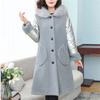 Cappotto parka caldo casual invernale da donna Cappotto outwear solido Cappotto di pelliccia