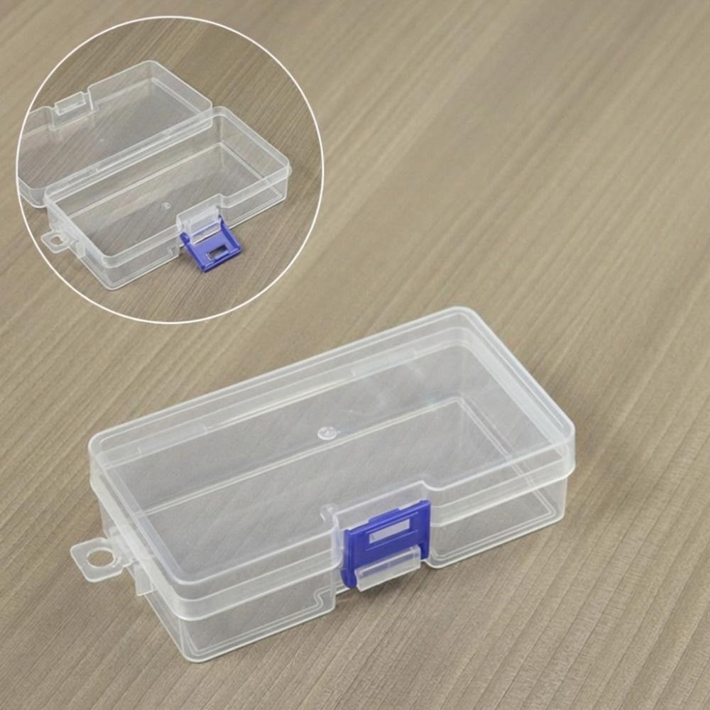 Flip Cover Transparent Storage Box Rectangle Sewing Storage Box  Jewelry Storage