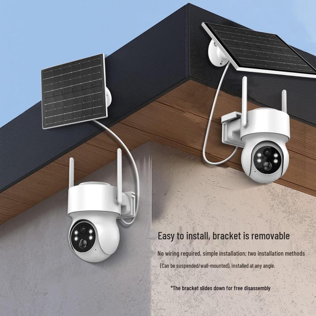 ICSEE Solar-Powered Remote Home Camera with Ultra-Long Standby and No Plug Required