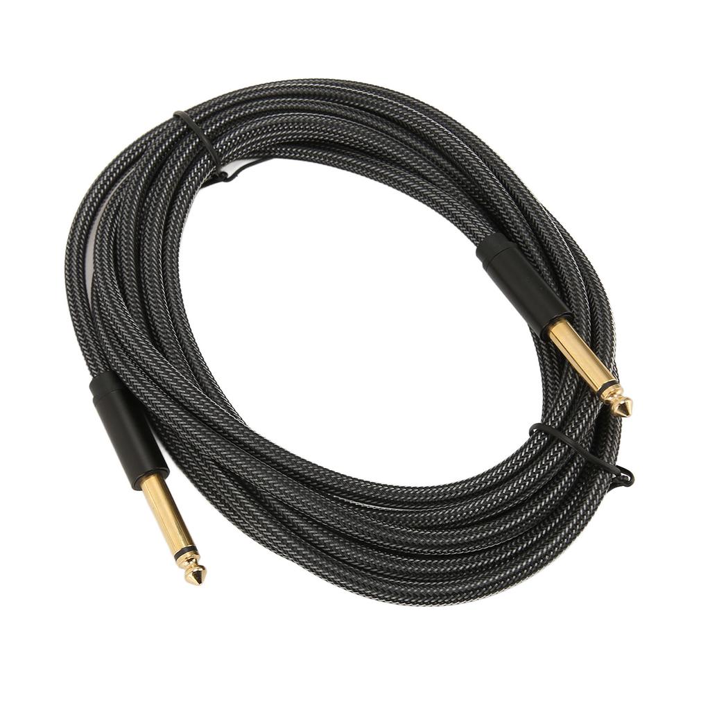 Guitar Cable Professional 1 4 Inch 6.35mm Male Nylon Braiding Instrument AMP Cord for Bass Keyboards Speakers