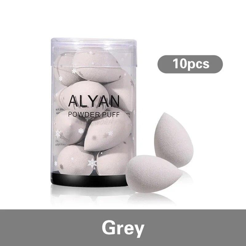10 sztuk blender do makijażu Puff kosmetyczny sucha i mokra gąbka Mini kosmetyczne jajko poduszka podkład w proszku przybory kosmetyczne akcesoria do makijazu