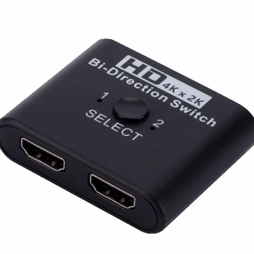 

4K HDMI-совместимый коммутатор-разветвитель двунаправленный 1x2/2x1 HDMI-совместимый коммутатор 2 в 1 выход для PS4/3 TV Box Switcher адаптер чёрный