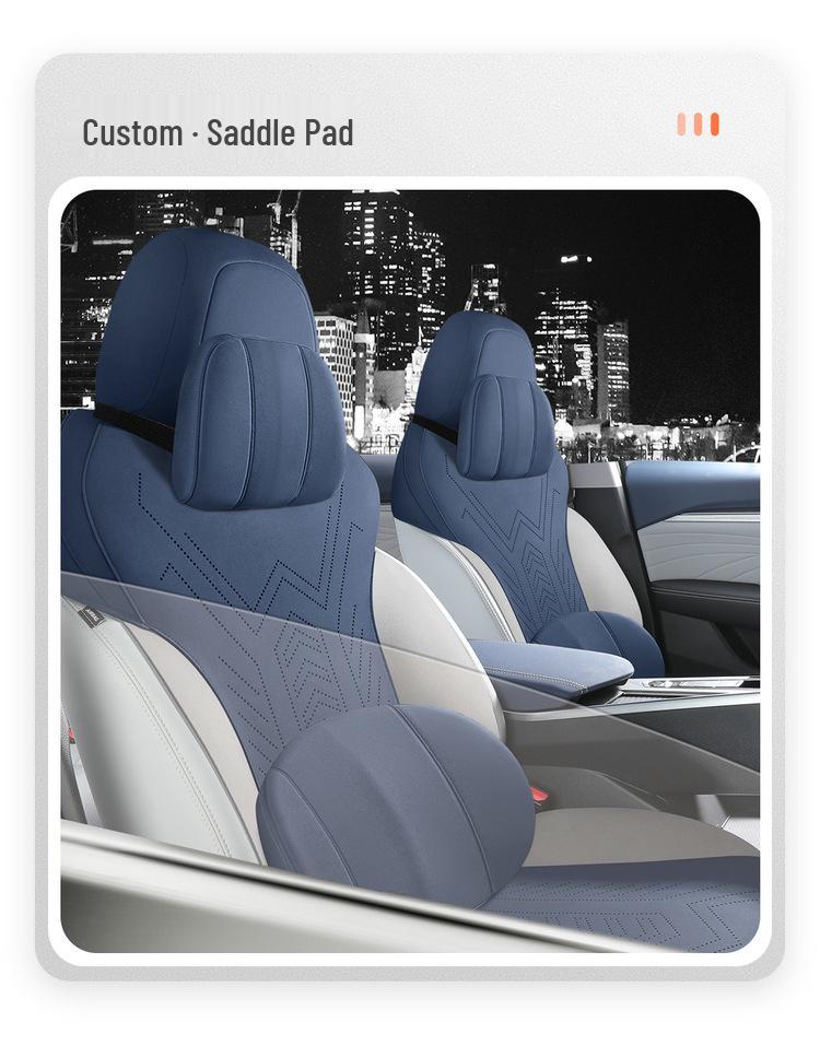 Geely Xingrui Suede Saddle Pad: Skin-Friendly, All-Season Semi-Enclosed Car Seat Cushion