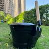 2PCS/SET Household Iron Fireplace Scraper Bucket Set for Convenient Ash Cleaning with Iron Bucket Tool Ash Scraper