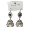 Indian Silver Birdcage Tassel Earrings - Ethnic Bohemian Wind Chime Style for Women 
