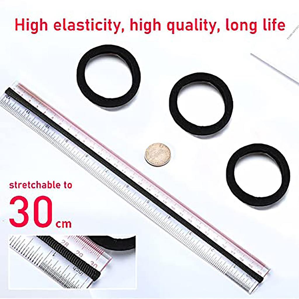 High Elastic Hair Rope Seamless Cloth Head Rope Tied Hair Hair Accessories Hair Ring Head Accessories Elastic Hair Band, Thick Curly Hair