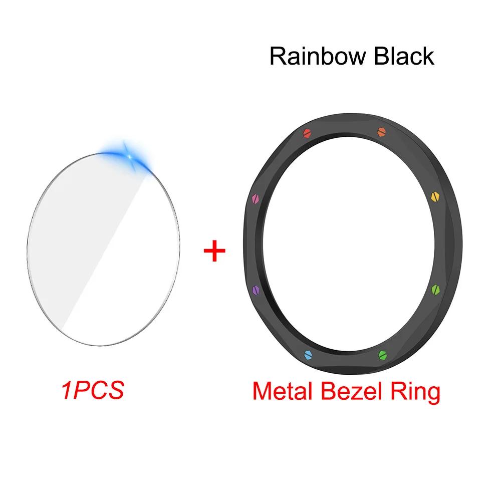 Metal Bezel Ring For Xiaomi Watch S4/S3 Replacement Watch Case Cover For Xiaomi Watch S3 S4 eSIM+Tempered Glass Protective Film