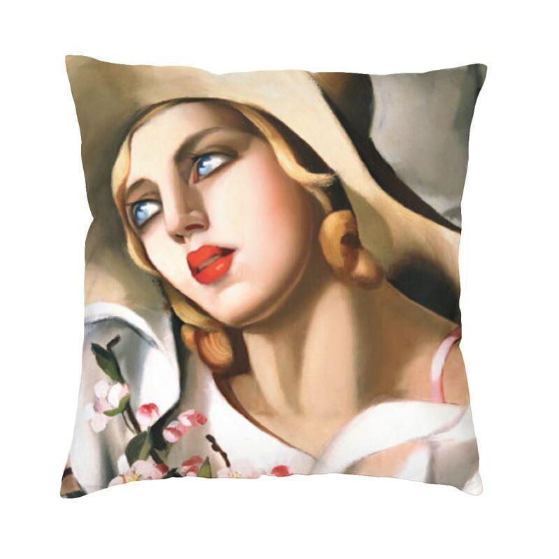 

Наволочка Tamara De Lempicka 45x45 см, диван для молодой леди с перчатками, современный чехол для подушки, автомобильная наволочка, уличная подушка 40x40cm 16x16in