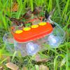 Window Hummingbird Feeder Strong Suction Cup Hummingbird Feeder with 4 Feeding Ports Plastic Birds Water Station Tray