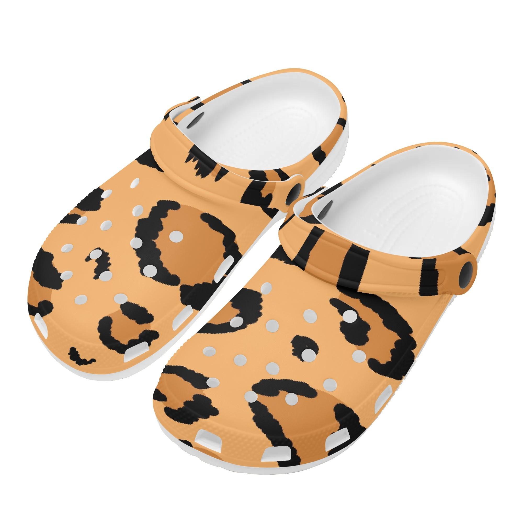 Trendy Printed EVA Summer Clogs Adult Unisex Ventilated Breathable Slip On Casual Shoes Soft Sole Sandals Casual Daily Wear 36 белый
