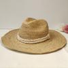Handmade Crochet Natural Straw Sun Hats for Women's Summer Wide Brim 100% Raffia Beach Hat Ladies Vacation Straw Hat Panama