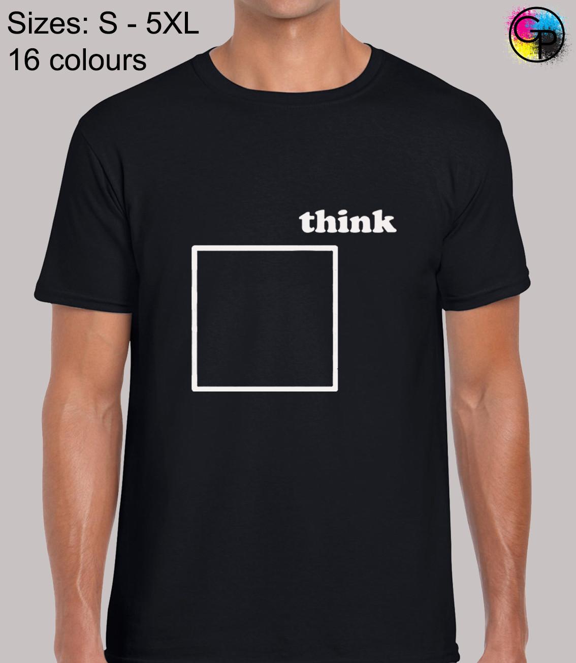 Think Outside The Box Cool Funny Joke Novelty Regular Fit T-Shirt Mens Womens Tees Top for Men L
