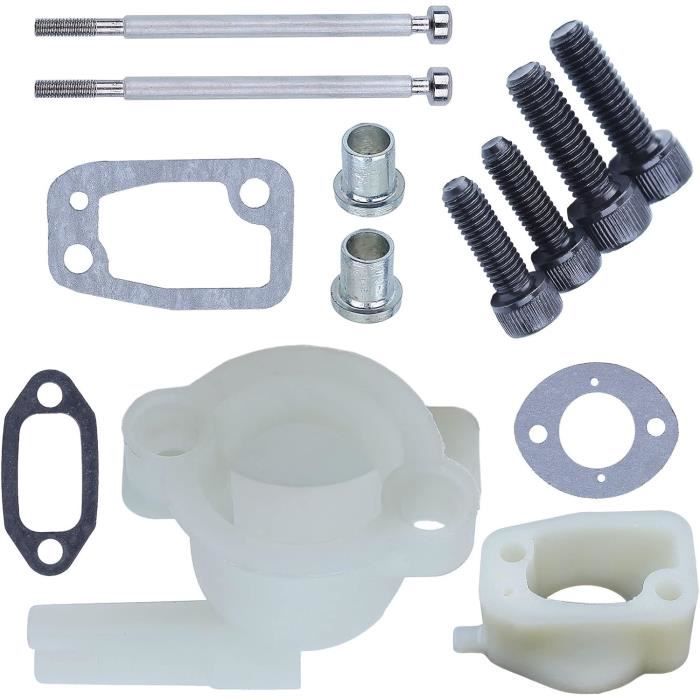 Kit de collecteur du coude d'admission pour Husqvarna 61 268 272 Point de silencieux du carburateur de tronçonneuse avec le joint de
