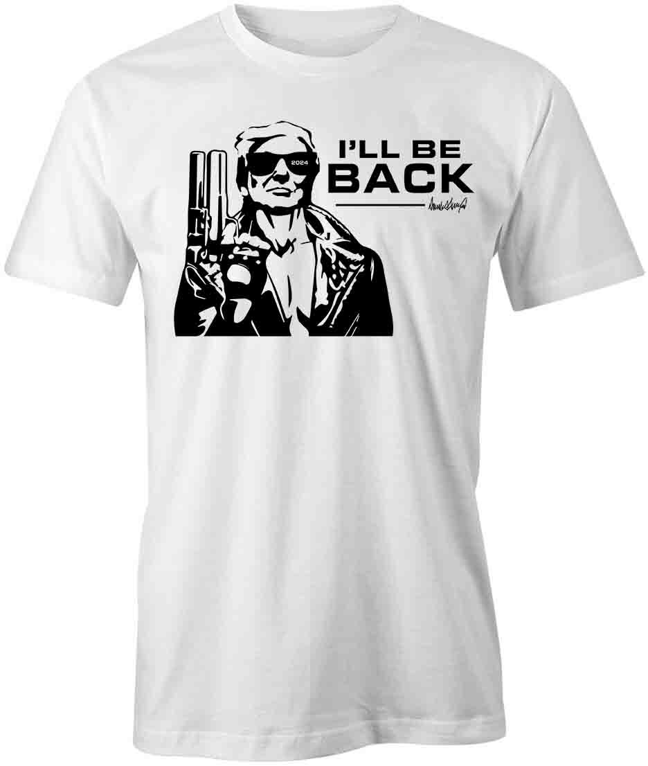 I LL BE BACK TRUMP TERMINATOR TShirt Tee Short-Sleeved Cotton CLOTHING S1WSA568 M