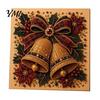 Set Artistico Scena Invernale Fai da Te Kit Pittura con Perle Finte di Natale, Decorazioni Festive 3D con Perline di Natale Progetto Creativo Festivo per Adulti, Decorazione Murale per la Casa